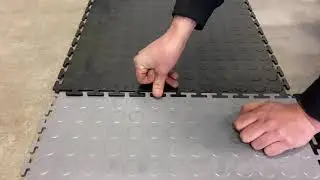 Leginstructie PVC kliktegel 500 x 500 x 6 mm. - Industriële werkplaatstegel Powerplustools