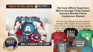 Hot Cute Official Superhero Marvel Avenger Chibi Captain America Blanket Fleece Customized Blanket