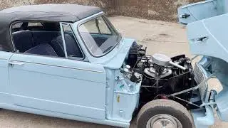 1965 triumph herald 1200 convertible for sale walkaround + starting, idling