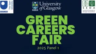 SEDA Green Careers Fair 2025 - PANEL 1 How I Got Here Interesting Journeys