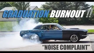 BURNOUT!! Leaving my High School Graduation PROPERLY! (1967 Mustang)