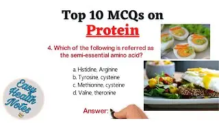 Important Protein mcqs with answers_ Amino acids, food sources, and RDA