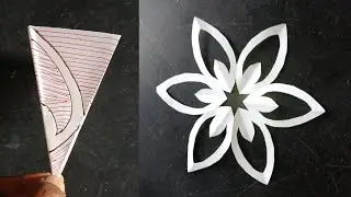 Easy making paper snowflake cutting design for home decor /diy Christmas decorations #papercutting