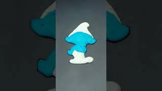 The Smurfs Pancake Art &ndash; Blue Cuties in Every Bite! 💙👒 #shorts #cake #satisfying