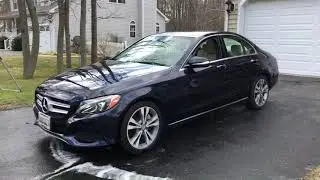 Запуск Mercedes C300 2015 года, осмотр, клипса выхлопной системы