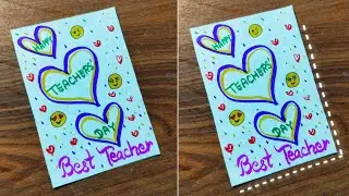Best Gift for Teacher 😍 | Birthday Greeting Card  | Card banane ka tarika | Happy Teacher's Day 2025
