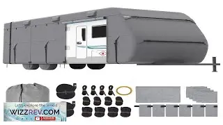 VEVOR Travel Trailer Cover 22 24 ft RV Cover 4 Layer Non Woven Fabric Camper