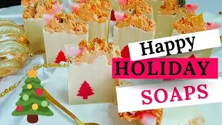 Christmas tree embed soap making