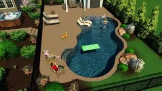 3d pool design by Monogram Custom Pools in Lehigh and Bucks County, PA