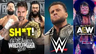 WHAT! Roman Reigns Vs CM Punk Vs Finn Balor at WRESTLEMANIA? AJ Styles To AEW, MJF WWE | WWE News