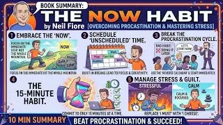 🌟 The Now Habit by Neil Fiore - BOOK SUMMARY - Key Takeaways from the book
