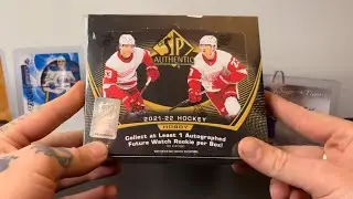 THREE AUTOS?! FINALLY OPENING 2021-22 SP AUTHENTIC HOCKEY HOBBY BOX