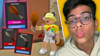 NOVA ATUALIZAÇÃO COM FACA DE PERU no MURDER do ROBLOX! 🍗