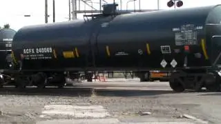 Very long BNSF freight train