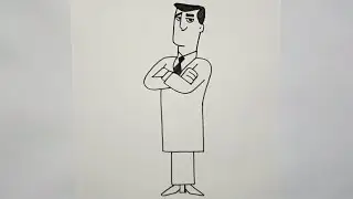 How to Draw Professor Utonium | Professor Utonium Drawing