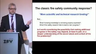 Sociological issues in fire safety regulation - Luke Bisby