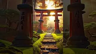 Silent Guardian: Samurai Meditation in a Zen Garden