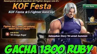 Gacha 1800 ruby KOF Fest Omega Rugal + Halloween summon - The King Of Fighter All Star