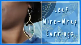 WIRE WRAPPED LEAF | WIRE LEAF EARRINGS | LEAF OF LIFE EARRINGS