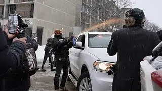 Minneapolis residents rally against US immigration agents as they target Somali community