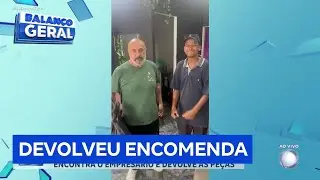 Após desaparecer com entrega de R$ 3 mil, entregador devolve produtos e explica situação