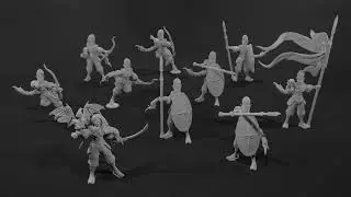Star Elves - 3D Printable Warhammer/DnD Miniatures (Part 1)
