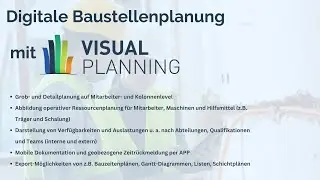 Digitale Baustellenplanung (mit Visual Planning&reg;)