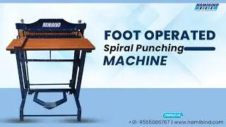 Namibind Spiral 18   Foot Operated Spiral Punching Machine   Spiral Punching Demo   +919555086767 1