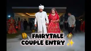 Fairytale Couple Entry ✨ Fireworks & Dance 💑🔥 @worldclosetbyps  #indianwedding #wedding #shaadi 