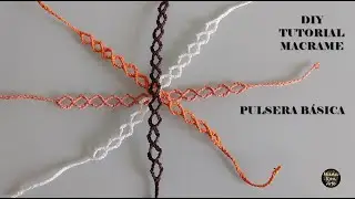 DIY Tutorial Cómo Hacer una Pulsera de Hilo en Macramé muy Fácil Paso a Paso | Macrame Bracelet