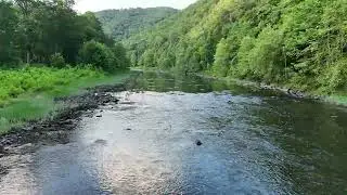 A beautiful Drone flight up the Greenbriar river