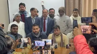 Panchayati Raj Bihar Mantri ￼ Mananiya Deepak Prakash (Kushwaha)ji ke press conference In Madhubani 