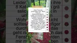 Katzen, Tauben und der Stinkalarm! 🐱🐦😂#Tierhumor #Witze #LustigeGespr&auml;che #Haustiere #Alltagskomik