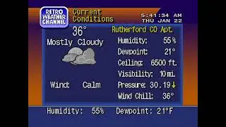 The Retro Weather Channel- Red Band Winter Weather Alert - Lake Lure, NC- 28746