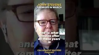 John Stevens Guest on Calligraphy Masters podcast #Calligraphy #calligraphymasters #podcast
