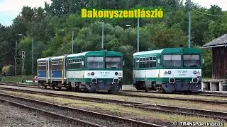 2025.09.16.- A két MÁV-HÉV-es fényezésű Bzmot találkozója! | Győri személyvonatok Bakonyszentlászlón