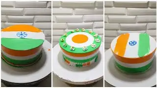 Happy Independence Day🇮🇳 || 15 August Cake Design || India Flag Cake Design #cake 