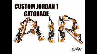 JORDAN 1 CUSTOM GATORADE | AYAKKABI BOYAMA TAM 9 TANE NİKE BOYADIM | 150 DOLARDAN 3 BİN DOLARA NİKE