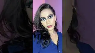 Blue creative eye make up💙#makeup#makeuptutorial #eyemakeup#creativemakeuplook