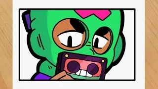 How to draw Ollie icon Brawl Stars