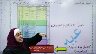 وحدة الأرض شرح درس سلم الزمن الجيولوجي سابع فصل أول مع المعلمة عبير المناصير @Abeer_Almanaseer