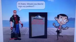 Mr. Bean Signs Postal Dude's Petition to Attend Saiko Bichitaru's Music Concert