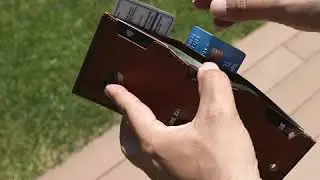 Slim Wallet mit M&uuml;nzfach [12 Karten] Slimwallet Riga [RFID-Schutz] Kartenetui mit M&uuml;nzfach [Leder]