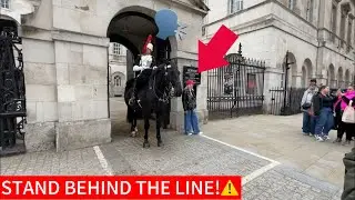 🚷 Warning from the Guard: &ldquo;Stay Behind the Line!&rdquo;