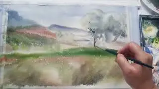 Learning Waves Project | Watercolor &mdash; The Scenery Here Is Unique