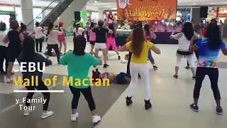 Aerobic Dance in Gaisano Mall of Mactan in CEBU [ Teacher Hannah&Daniel Happy Life in Philippines ]