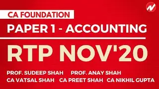CA Foundation : Paper 1 : Accounting RTP Nov'20 by Expert Faculties of Navkar