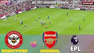 🔴Brentford vs Arsenal🔥The Gunners vs The Bees🏆 EPL Thriller in PES 21 Simulation 🎮