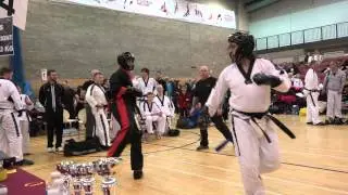 2016 TAGB Midlands Taekwondo Championships Jason Rowley vs Craig Davies