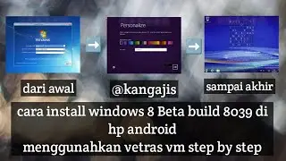 Cara install windows 8 beta build 8039 di android menggunakan vectras vm step by step
